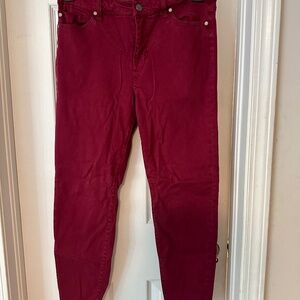 Maroon Liverpool Skinny Jeans